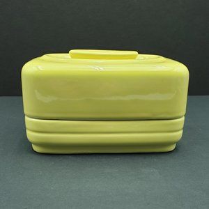 Hall China Company Westinghouse Yellow Refrigerator Dish Covered Lidded Fridgie